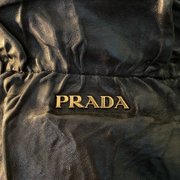 Prada Nappa Nero Soft Leather Shoulder Bag | Slouchy Chic | Italy - Picture 2 of 15